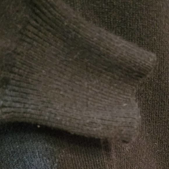 GAP Open Front Knit Long Tunic True Black Sweater Cardigan Size Medium - Picture 4 of 6